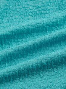 SHEIN ICON Asymmetrical Hem Crop Tank Top - Mint Blue - View 4