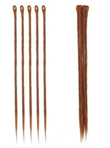 5pcs Medium Synthetic Hair Dreadlock Extension - Rust Brown - View 1