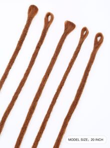 5pcs Medium Synthetic Hair Dreadlock Extension - Rust Brown - View 2