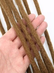 Bím tóc tổng hợp ngắn thẳng 10 sợi - Màu be - Xem 5