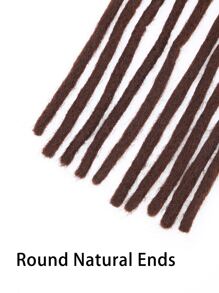 10pcs Synthetic Crochet Dreadlocks Hair Extension - Mocha Brown - View 5