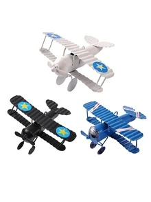 3 piezas Decoración mini avión - Multicolor - Ver 1
