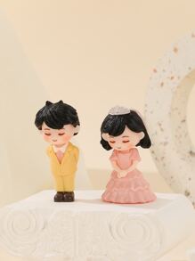 2pcs Figure Design Decoration Craft - Multicolor - View 1