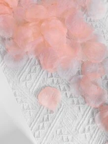 500 chiếc trang trí ném cánh hoa nhân tạo - Màu Hồng  San hô - Xem 2