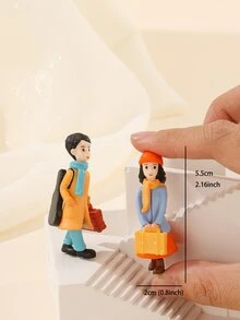 2pcs Figure Design Decoration Craft - Multicolor - View 3