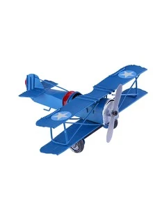 1pc Airplane Decoration Craft - Blue - View 1
