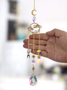 1pc Star & Moon Decor Wall Hanging - Multicolor - View 2