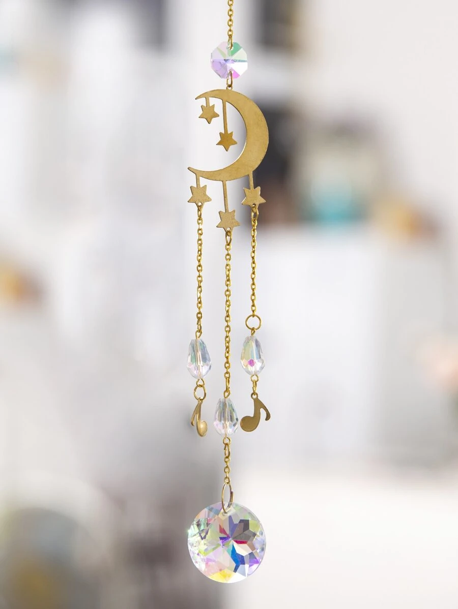 1pc Star & Moon Decor Wall Hanging - Multicolor - View 1