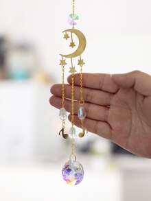 1pc Star & Moon Decor Wall Hanging - Multicolor - View 2