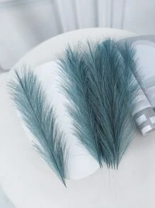 8/10入組人工蘆葦和鬆葉草裝飾,適用於廚房、婚禮、聖誕節,逼真仿真草用於室內外使用,家居花瓶填充,diy裝飾 - 水鴨藍 - 查看 2