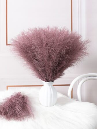 8/10入組人造蘆葦和人工帕帕斯草,適用於廚房婚禮裝飾,diy聖誕裝飾,逼真模擬室內/室外使用,家居花瓶裝飾