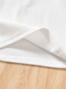 Girls Solid Halter Top & Pleated Trousers - Multicolor - View 5