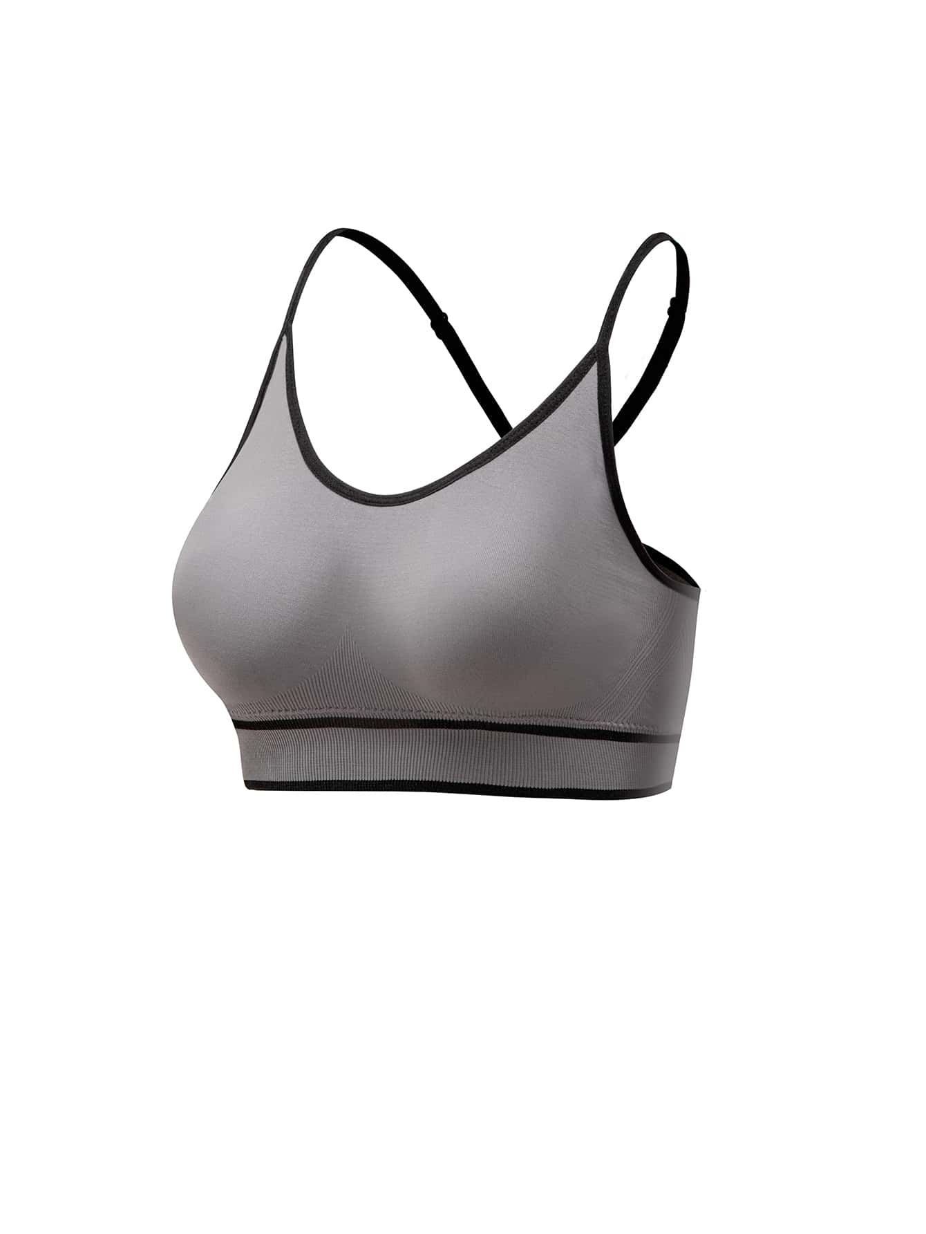 Sujetador unido en contraste con aro trasero