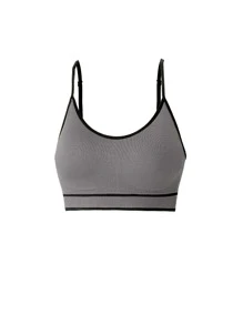 Sujetador unido en contraste con aro trasero