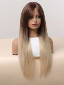 長款小波浪人造假髮帶劉海 - 彩色 - 查看 6