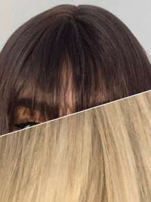 長款小波浪人造假髮帶劉海 - 彩色 - 查看 7