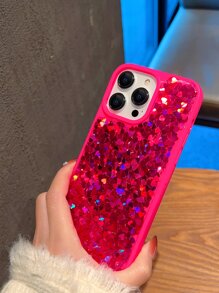 Sequin Decor Phone Case - Multicolor - View 3
