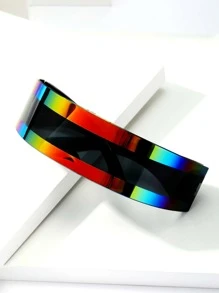 Men Color Block Wrap Around Fashion Glasses - Multicolor - View 2