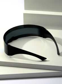 Men Color Block Wrap Around Fashion Glasses - Multicolor - View 5