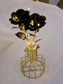 1pc Flower Design Decoration Light - Yellow - View 2