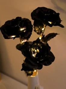 1pc Flower Design Decoration Light - Yellow - View 4