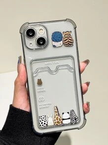 Backview Animal TPU Anti-Drop Phone Case Compatible With Iphone 17, 17 Pro, 17 Pro Max, 16, 16 Pro, 16 Plus, 16 Pro Max, 16E, 15, 14, 13, 12, Mini, 7P/8P