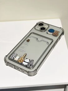 Backview Animal TPU Anti-Drop Phone Case Compatible With Iphone 17, 17 Pro, 17 Pro Max, 16, 16 Pro, 16 Plus, 16 Pro Max, 16E, 15, 14, 13, 12, Mini, 7P/8P