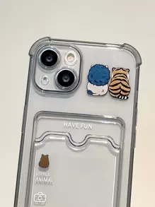 Backview Animal TPU Anti-Drop Phone Case Compatible With Iphone 17, 17 Pro, 17 Pro Max, 16, 16 Pro, 16 Plus, 16 Pro Max, 16E, 15, 14, 13, 12, Mini, 7P/8P