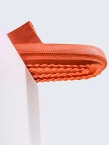 Chanclas banda única textura en relieve - Naranja - Ver 3