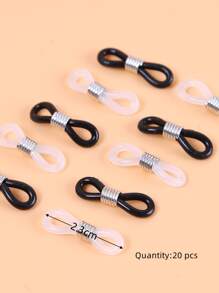 20 cái Phụ kiện Trang sức Tự làm - Đen và trắng - Xem 4