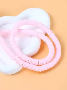 1 pieza Accesorios de joya DIY arcilla suave - Rosa - Ver 1