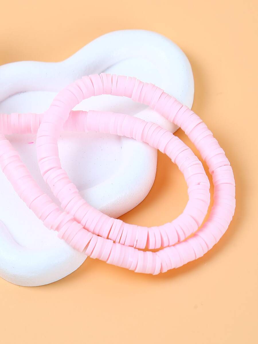 1 pieza Accesorios de joya DIY arcilla suave - Rosa - Ver 1