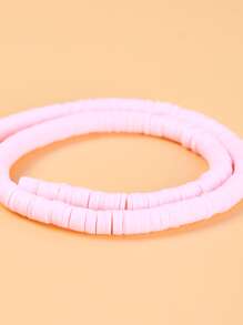 1 pieza Accesorios de joya DIY arcilla suave - Rosa - Ver 3