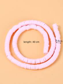 1 pieza Accesorios de joya DIY arcilla suave - Rosa - Ver 4
