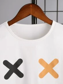 SHEIN Chicos Camiseta con estampado de dibujos animados - Blanco - Ver 6