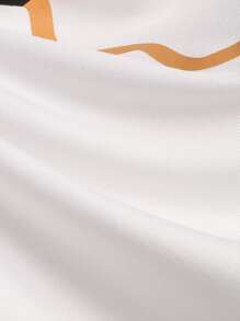 SHEIN Chicos Camiseta con estampado de dibujos animados - Blanco - Ver 7