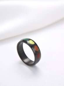 男士愛心圖案戒指