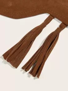 Tassel Decor Corset Belt - Camel - View 3