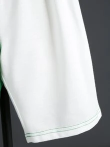 Boys Letter Graphic Two Tone Tee & Shorts - Multicolor - View 5