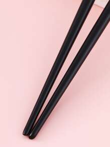 5 件套眼影刷套装，蓬松眼部混合刷，眼影刷套装，眼线刷，混合刷 - 黑色 - 查看 3