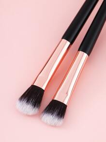 5 件套眼影刷套装，蓬松眼部混合刷，眼影刷套装，眼线刷，混合刷 - 黑色 - 查看 5