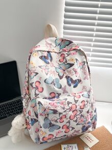 Túi đi học ba lô chức năng họa tiết con bướm dành cho sinh viên tốt nghiệp, nữ sinh tuổi teen, sinh viên năm nhất, năm hai, trung học cơ sở và trung học phổ thông, đại học & trung học, hoàn hảo cho các hoạt động ngoài trời, du lịch và trở lại trường học Ba lô, sức chứa lớn, di động, nhẹ, cổ điển thông thường, thích hợp cho Nữ sinh viên đại học tuổi teen, hoàn hảo để trở lại trường học, ngày đầu tiên đến trường, đại học, trung học cơ sở, trung học phổ thông - Nhiều màu - Xem 5