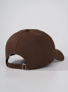 1pc Men Letter Embroidered Casual Baseball Cap Street - Coffee Brown - View 2