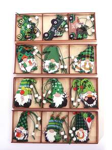 9 piezas Colgante de pared gnomo al azar - Multicolor - Ver 3