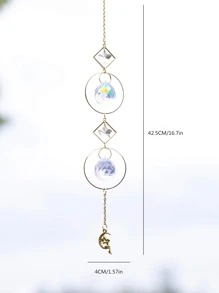 1pc Crystal Decor Wall Hanging - Multicolor - View 4