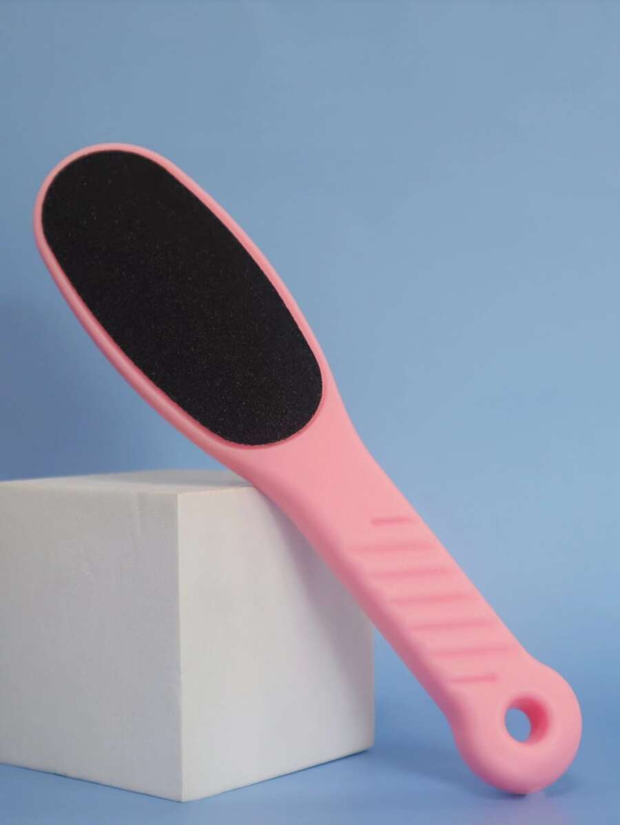 Lima profesional para pies de pedicura, 1 herramienta de pedicura reutilizable para fregar los pies, la mejor herramienta de pedicura para el cuidado de los pies para eliminar la piel dura y la piel muerta, usar tanto en pies húmedos como secos - Rosa - Ver 1