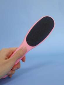 Lima profesional para pies de pedicura, 1 herramienta de pedicura reutilizable para fregar los pies, la mejor herramienta de pedicura para el cuidado de los pies para eliminar la piel dura y la piel muerta, usar tanto en pies húmedos como secos - Rosa - Ver 2