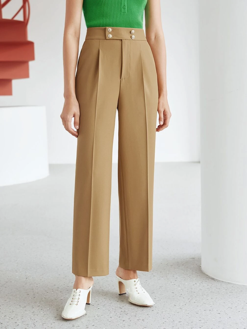 ankle dress pants Slit Pant Blazer Ankle Cut Dress Pants