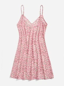 Soleia Đầm Lộ Lưng Chia Họa tiết hoa Boho - Nhiều màu - Xem 2