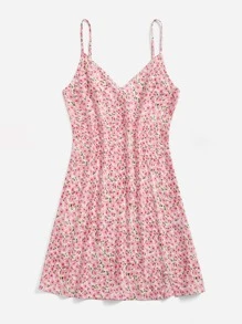 Soleia Đầm Lộ Lưng Chia Họa tiết hoa Boho - Nhiều màu - Xem 3